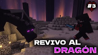 Maté al DRAGÓN y lo volví a REVIVIR en mi SURVIVAL de MINECRAFT [upl. by Assetan]