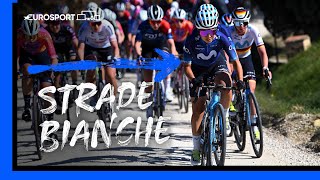 Demi Vollering Beats TeamMate in Thrilling Sprint Finish  Strade Bianche Highlights  Eurosport [upl. by Flore64]