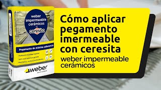 Pegamento impermeable para cerámicas 60x60  weber impermeable cerámicos [upl. by Radack]