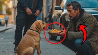 😱UN HOMBRE DIO DE COMER A UN CACHORRO HAMBRIENTO SIN HOGAR LA REACCIÓN DEL PERRO LE HIZO LLORAR [upl. by Ohploda]