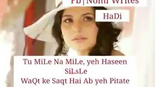 Status song quotLyrics Video Of Song quotDabi Dabi Saanson Mein Suna Tha Maine  Wingetdil Se [upl. by Otreblada]