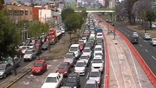 Circulación lenta sobre Periferico sur hacia el Viaducto tlalpan Video Rhyno [upl. by Maxi]