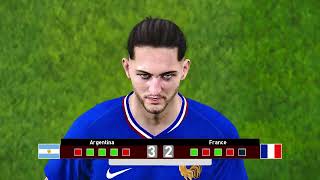 Argentina vs France  Full Match and Penalty  FIFA World Cup  eFootball 2025 [upl. by Sirromed]