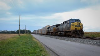 CSX Trains In Westville Indiana [upl. by Lehcnom]