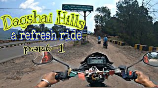 Dagshai Hills a journey of beautiful Hill station Dagshai near solan shimlaRefresh weekend Ride [upl. by Enoed]