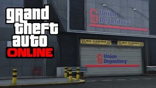 GTA 5 Online  Union Depository Secret Underground Garage [upl. by Menard]