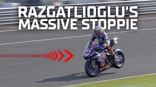 MASSIVE STOPPIE from Toprak Razgatlioglu  Most 2021 [upl. by Madoc]