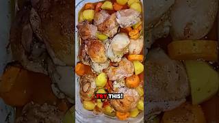 Juicy OnePan Chicken and Potatoes in Under an Hour 🍗🥔 onepandinner [upl. by Llireva]