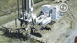 Large Diameter Piles Soilmec SR 90 TTJ Twin Shaft Turbojet [upl. by Launcelot183]