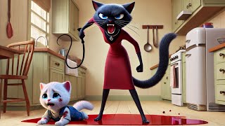 Kitten became a Policeman😻 to Revenge stepmother😿 ai cat cute kitten cartoon cutecat aicat [upl. by Delanie943]