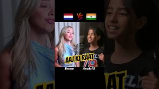 Aaj Ki Raat Singing Battle  Anukriti vs Emma Heesters  Female Cover Song aajkiraat stree2 [upl. by Ulphiah]