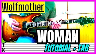 Wolfmother  Woman Guitar Cover Lesson  Tab  Tutorial [upl. by Aiceled]