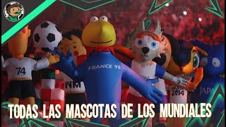 Estas son Todas Las Mascotas de Todos Los Mundiales del Futbol desde 1966 [upl. by Oirad]