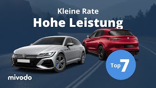 Viel PS für kleine Raten Top Autos unter 500€  Monat mit 300PS [upl. by Cranston]