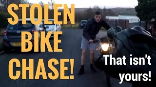 Biker Chases and Confronts Bike Thief [upl. by Eityak]