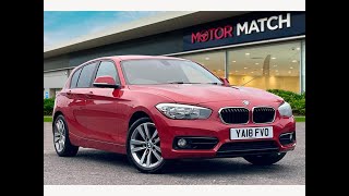 Used BMW 1 Series 15 118i Sport Auto Euro 6  Motor Match Stockport [upl. by Nyrac]