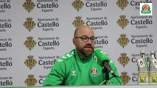 Rueda de prensa de Frederic Castelló pre Amics Castelló vs Maderas Sorlí Benicarló [upl. by Llekim]