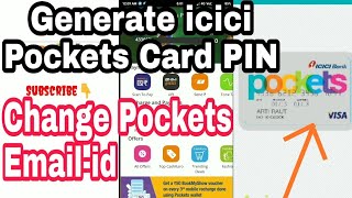 Generate Pockets Card PIN  ICICI Bank Cards  Shop Offline Securely [upl. by Aitret]