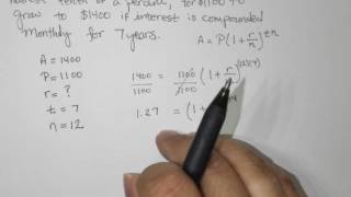 Find the required annual interest rate Compound Interest [upl. by Rodd309]