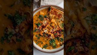 Cozy Charred Cauliflower amp Sweet Potato Soup Recipe shorts potatosoup [upl. by Deehsar]