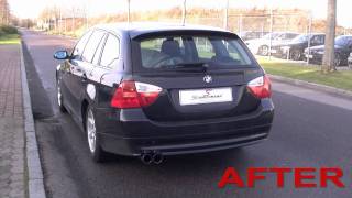 BMW E91 325I gets Eisenmman sports exhaust [upl. by Chappie]