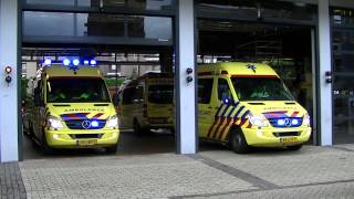 A1 Ambulance 22105  22106 Eindhoven met spoed naar een reanimatie melding [upl. by Marni]