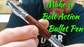 Making a Bolt Action Pen  Luther Woodworks [upl. by Blayze]