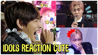 Kpop Idols Reaction Cute When Camera Focuses On Them [upl. by Ileyan]