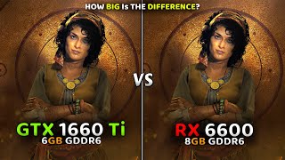 GTX 1660 Ti vs RX 6600 Test In 2023🔥 How Big Is the Difference  10 Games Tested [upl. by Leonerd]