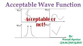 Acceptable Wave Function  JAMNETGATE CHEMISTRY QUANTUM CHEMISTRY [upl. by Barbe]