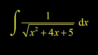 Integral 1sqrtx24x5 complete the square trig sub with tangent make trigonometric substitution [upl. by Stephan]