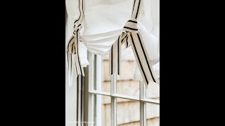 How to Fold and Hang Tie Up Valance Curtains [upl. by Gelya]