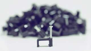 Cable Clip for Dual Coax  NailIn Fasteners  100 Pack  258  261 [upl. by Anoet]