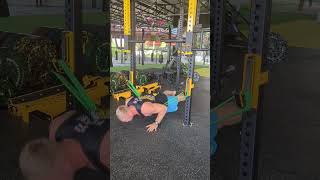 Banded Push Ups On Rig combatathletes combatconditioning strenghtandconditioning [upl. by Sigismondo]