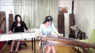 Korean Folk Song Jindo Arirang Saetaryung GayageumPiano duo ver by Luna with Jungmoon Choi [upl. by Assirek]