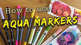 ✨How to use Aqua Markers Full Tutorial  Tipps and Techniques ✨ [upl. by Knitter]