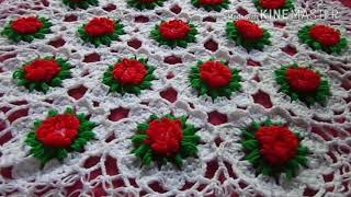 Crochet Table Cloth  Thalpos  Pattern  4 [upl. by Enamrej]