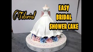 EASY BRIDAL SHOWER CAKE by LEaRN cake TV vlog 129 [upl. by Nitsed]