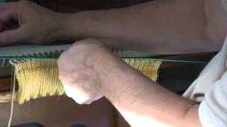 Turning your work with a hand knitting needle [upl. by Aleris]