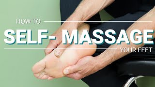 How to Massage Your Foot Pain Away SIMPLE SelfMassage [upl. by Nirac866]