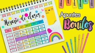 DIY Haz tu HORARIO DE CLASES bonito REGRESOACLASES [upl. by Joette64]