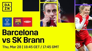 FC Barcelona  SK Brann  UEFA Women’s Champions League 202324 Kvartfinale 2kamp Hele Kampen [upl. by Aimet]