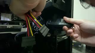 Connect the Sata cable to power the DVD drive on PC cablepowersatacablecasepccomputermolexdvd [upl. by Macgregor]