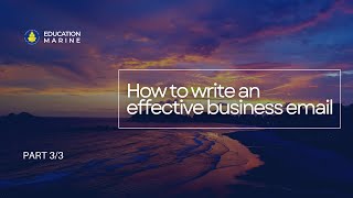 How to write an effective business email [upl. by Anaynek]