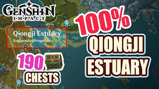 How to Qiongji Estuary 100 Exploration ⭐ ALL CHESTS GUIDE 【 Genshin Impact 】 [upl. by Alekal]