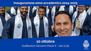 Diretta Inaugurazione dellAnno Accademico 2024  2025 [upl. by Ekenna]