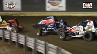 North East Wingless Sprint Car Highlights 43016 [upl. by Asilam885]