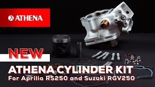 Aprilia RS250 the brand new Athena Cylinder Kit  Unveiling Legendary Performance 🔥 [upl. by Adoc]