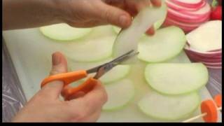 Making Edible Vegetable Arrangements  Edible Vegetable Arrangement Making Kohlrabi Petals [upl. by Hauge534]