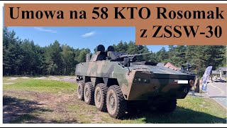 Umowa na 58 KTO Rosomak z ZSSW30 [upl. by Albert]